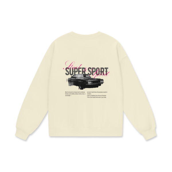 Streetwear Unisex Heavyweight Drop Shoulder Oversized Sweatshirt Super Sport - Image 4